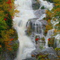 close-up photo of Moss Glen Falls, Vermont