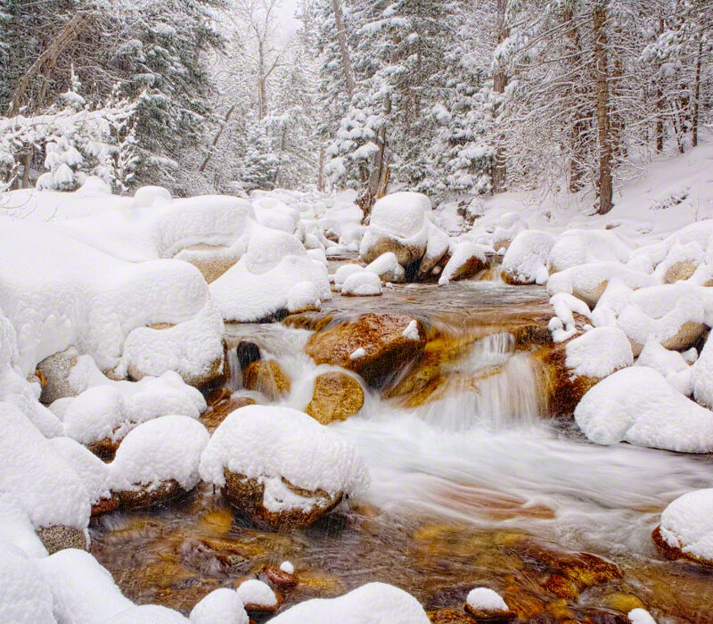 Little Cottonwood Creek in the Snow