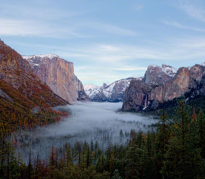 Rising Mist in Yosemite Valley