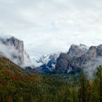 Mist Rising in Yosemite Valley