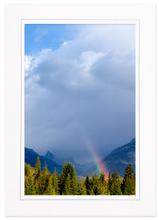 Rainbow in Banff National Park