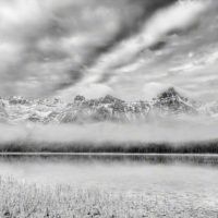 Morning Mist on Waterfowl Lake, Banff Natl Park, Canada