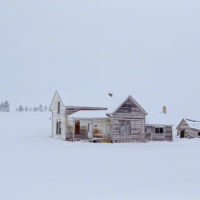 Snowed-in Idaho farm.
