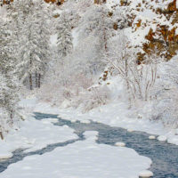 Snow on the Tieton River