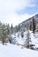 Snow on the Payette River Snow on the Payette River
