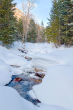 Snow on Little Cottonwood Creek Snow on Little Cottonwood Creek