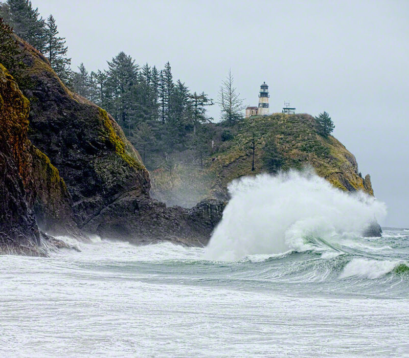 Wave at Cape Disappointment Lighthouse