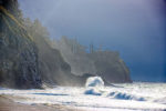 Wave at Cape Disappointment Lighthouse Wave at Cape Disappointment Lighthouse