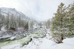 Snow on the Icicle River Snow on the Icicle River