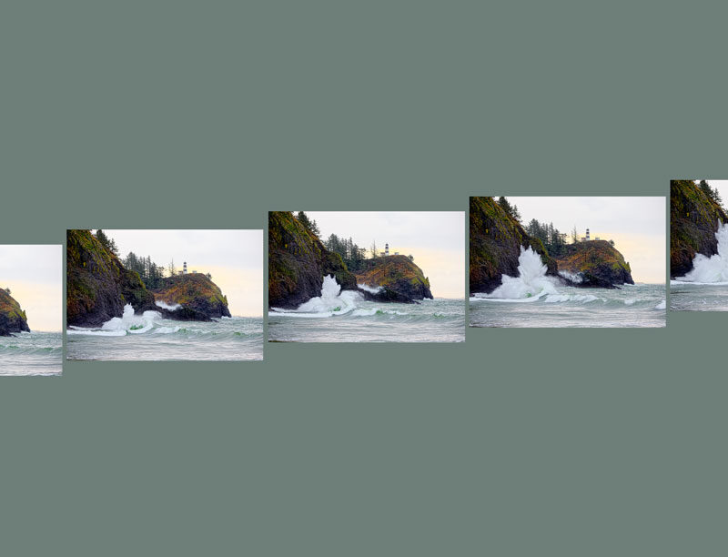 Cape Disappointment Wave Polyptych 5374