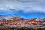 Snowstorm in the Capitol Reef National Park, Utah