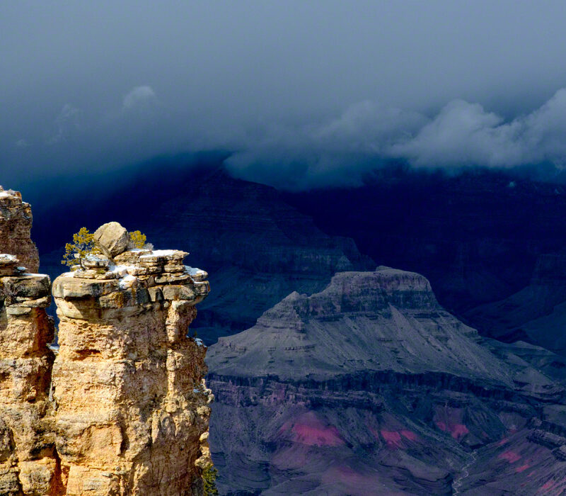 Snow-showers in the Grand Canyon