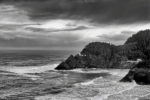 Haceta Head Lighthouse, Oregon (B&W)