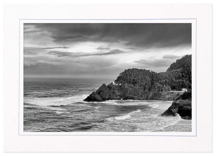 Haceta Head Lighthouse, Oregon (B&W)