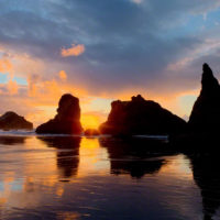 Sunset at Bandon Beach