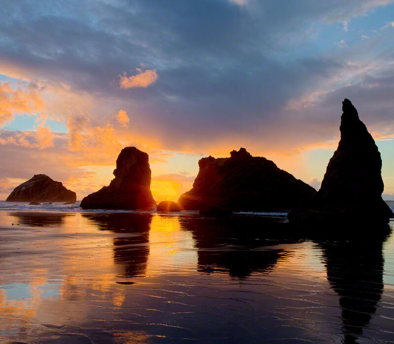 Sunset at Bandon Beach