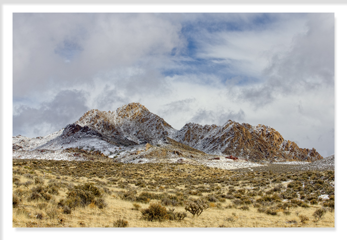 Clearing Snowstorm in the Mohave Desert, Nevada