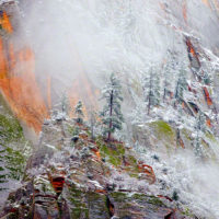 Snow in Zion National Park, Utah