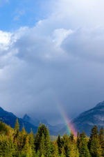 Rainbow in Banff National Park