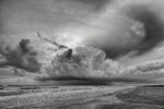 Thunderstorm at Padre Island (B&W)