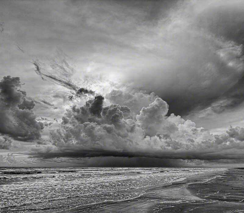 Thunderstorm at Padre Island (B&W)