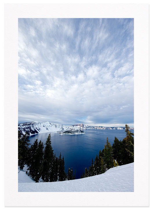 Crater Lake, Oregon in Winter