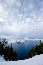 Crater Lake, Oregon in Winter