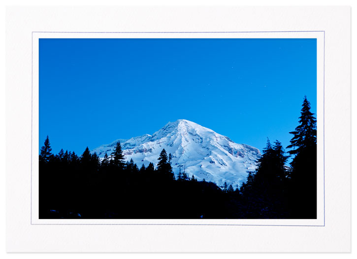 Just Before Sunrise, Mt Rainier, Washington