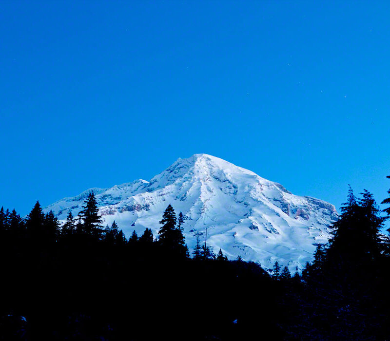 Just Before Sunrise, Mt Rainier, Washington