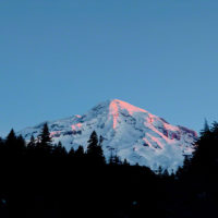 Just Before Sunrise, Mt Rainier, Washington