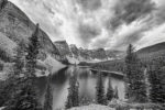 Moraine Lake, Banff Natl Park, Canada (B&W)