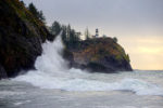 Wave at Cape Disappointment Lighthouse, Washington