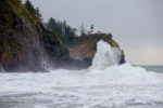 Wave at Cape Disappointment Lighthouse, Washington