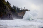 Wave at Cape Disappointment Lighthouse, Washington