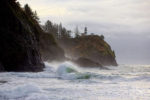 Wave at Cape Disappointment Lighthouse, Washington