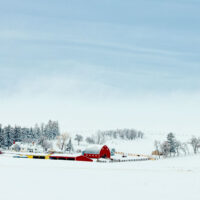 Weber Homestead in the snow