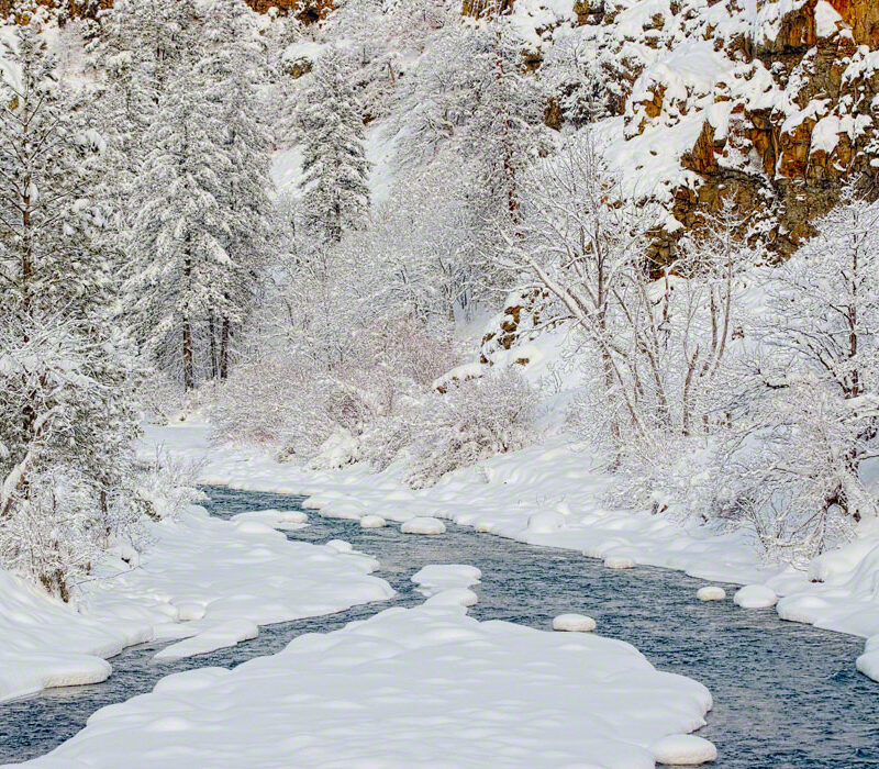 Snow on the Tieton River