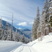 Deep Snow and Winter Clouds