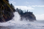 Wave at Cape Disappointment Lighthouse, Washington