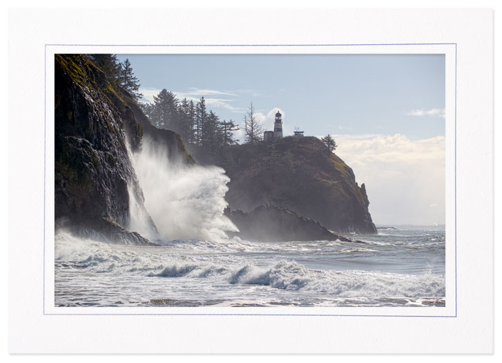 Wave at Cape Disappointment Lighthouse, Washington