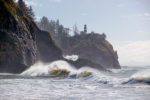 Wave at Cape Disappointment Lighthouse, Washington