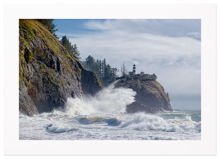 Wave at Cape Disappointment Lighthouse, Washington