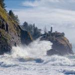 Wave at Cape Disappointment Lighthouse