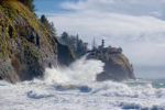 Wave at Cape Disappointment Lighthouse, Washington