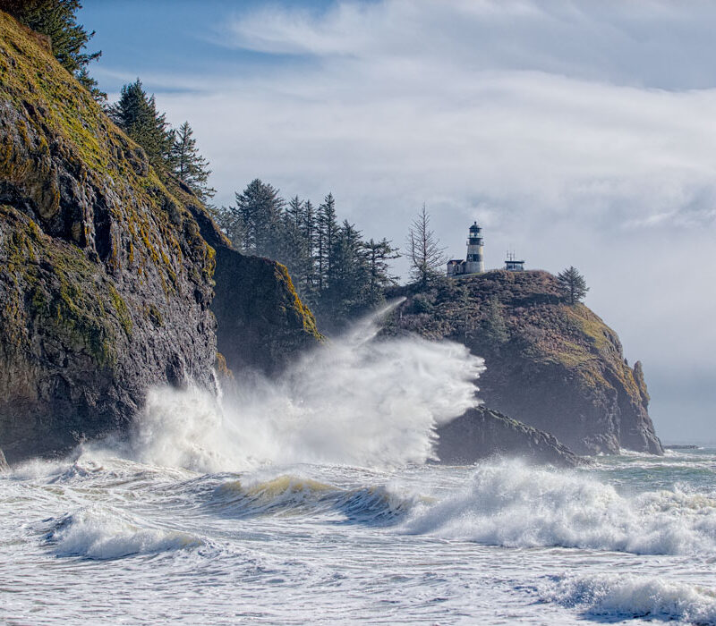 Wave at Cape Disappointment Lighthouse