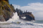 Wave at Cape Disappointment Lighthouse, Washington