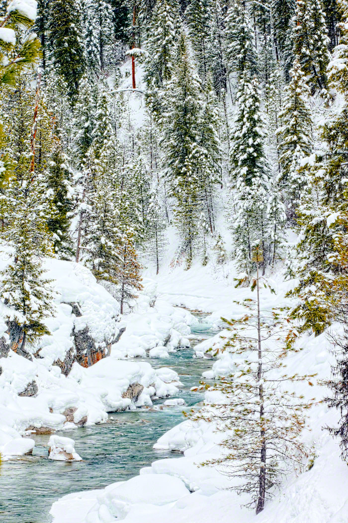 Snow on the Payette River