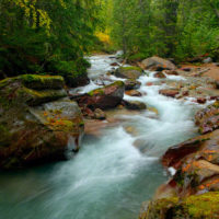 McDonald Falls, Glacier Natl Park,