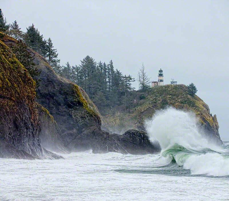 Wave at Cape Disappointment Lighthouse