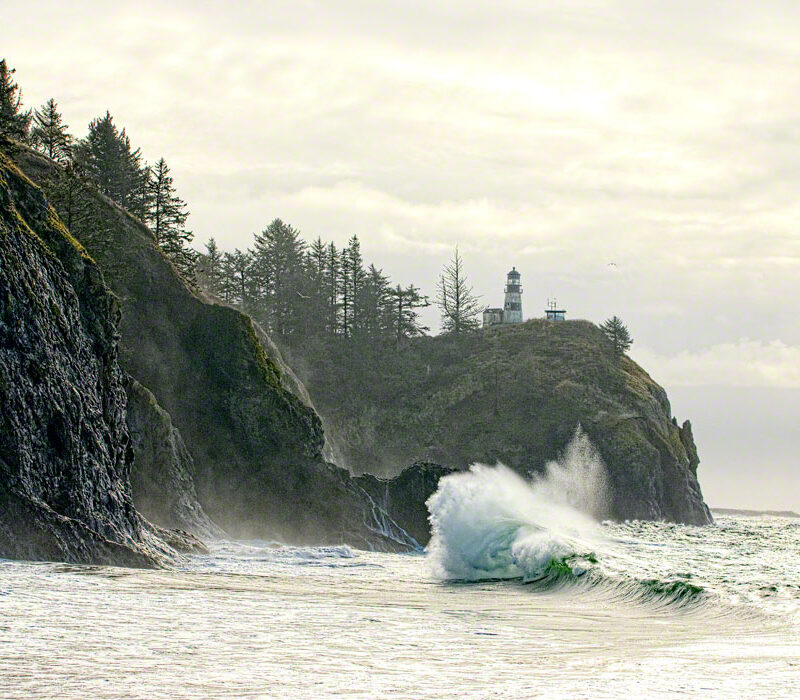 Wave at Cape Disappointment Lighthouse